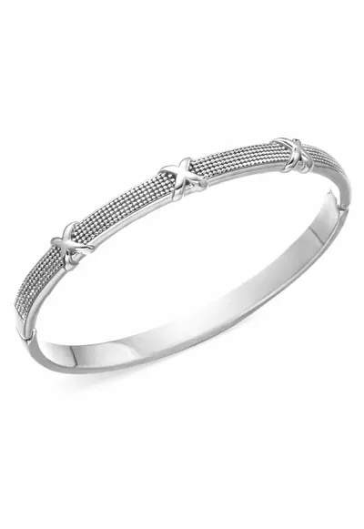 Bratara bangle - din otel inoxidabil - suflata cu aur 18k - 6cm diametru - 6mm grosime