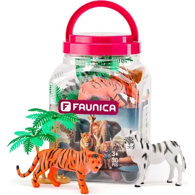 Set figurine Faunica - Animale sălbatice, 30 piese