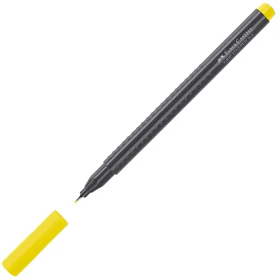 Liner Faber-Castell Grip - Galben crom, 0.4 mm
