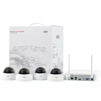 Sistem wireless Unv KIT-322F28W-4D NVR + 4 camere dome IP 2MP