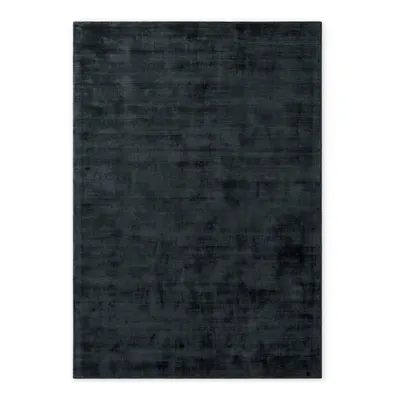 Covor negru țesut manual din viscoză 200x300 cm Noemi – Vikosa
