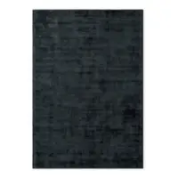 Covor negru țesut manual din viscoză 200x300 cm Noemi – Vikosa