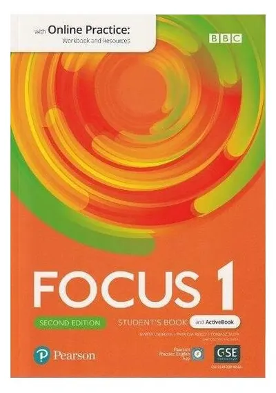 Focus 1 Student's Book and ActiveBook with Online Practice, 2nd edition (A2+) - Paperback brosat