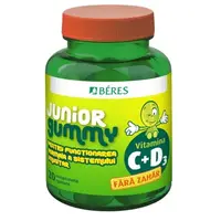 Vitamina C + D3 Junior Gummy, 20 comprimate gumate, Beres