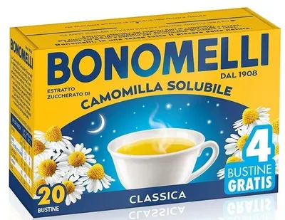 Ceai de mușețel, 20+4 pliculețe de ceai instant, Bonomelli