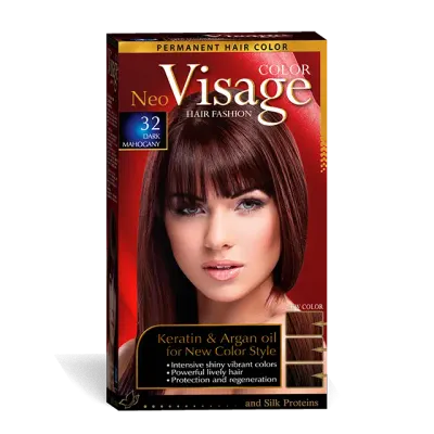 Visage Vopsea de par Neo Keratin & Argan Oil 32 Dark Mahogany
