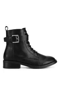 Ghete dama WS6371-01 - negre - piele ecologica