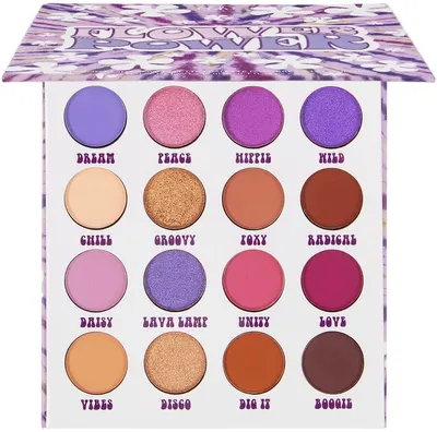 BH Cosmetics - Paletă de farduri Flower Power, 16 culori