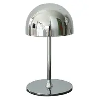Veioză argintie LED cu control prin telecomandă cu abajur din metal (înălțime 22 cm) Tim – Sirius