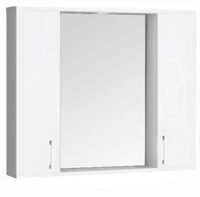 Dulap baie suspendat PROMO cu oglinda, alb, 75x60 cm