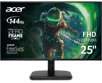 Monitor gaming Acer - EK1 EK251QP6BI, 24.5'', FHD, IPS, 144Hz, 1ms