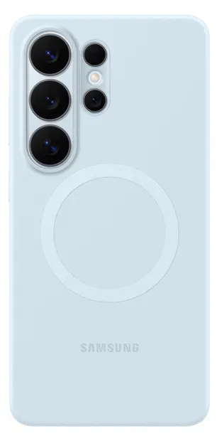 Husă Samsung – Silicon cu magnet, Galaxy S26 Ultra, Qi, albastru deschis