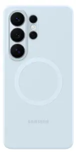 Husă Samsung – Silicon cu magnet, Galaxy S26 Ultra, Qi, albastru deschis