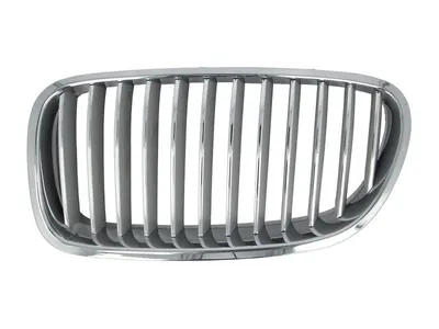 Grila radiator Dreapta potrivit BMW 5 (F10), 5 (F11) 2.0-4.4 2009-2017 - (argintiu/crom)