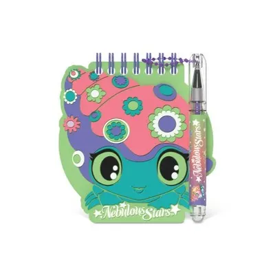 Carnețel de notițe, cu mini pix cu gel și stickere, 25 foi, personaj Lyria - Nebulous Stars