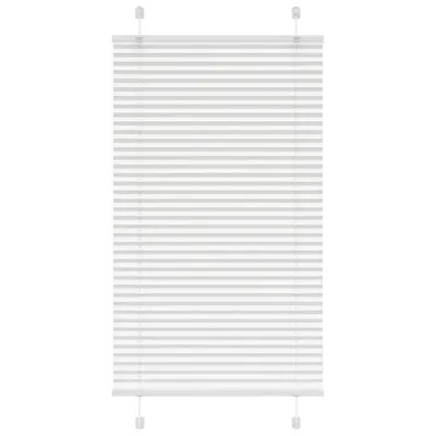 vidaXL Jaluzea plisată alb 80x100cm Lățime țesătură 79,4 cm poliester