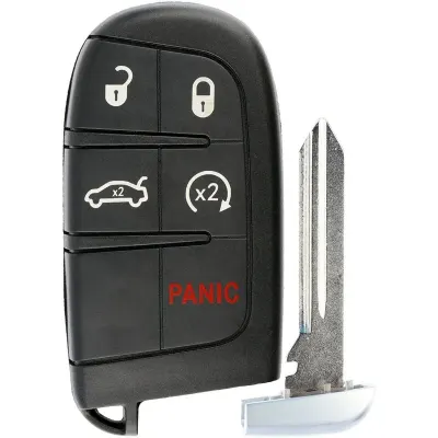 Cheie Auto Completa Techstar® compatibila cu Jeep, Chrysler , Dodge, 4+1 Butoane, 433mhz, 46 Chip, FCC:M3N40821302