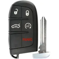 Cheie Auto Completa Techstar® compatibila cu Jeep, Chrysler , Dodge, 4+1 Butoane, 433mhz, 46 Chip, FCC:M3N40821302