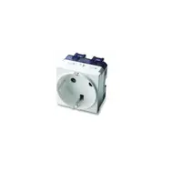 Priza schuko 16a alb 2 mod Master Mix