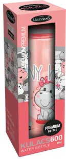 Sticlă de apă Lizzy Card Lollipop - Thiny Hippo, Premium, 600 ml