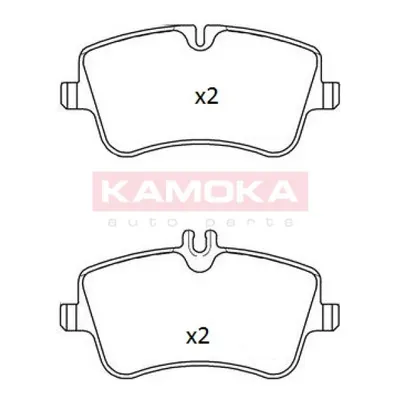 Set placute frana, frana disc KAMOKA JQ1012858
