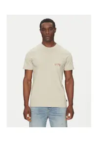 Tricou barbati EBYZT00175-SGL0 - Bumbac - Bej - Bej