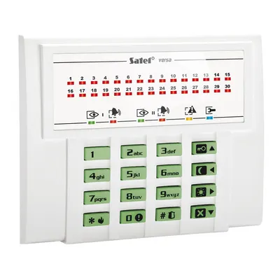 Tastatura LED Satel VERSA-LED, 3 butoane functionale, taste dedicate, buzzer