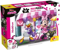 Puzzle cu două fețe Lisciani pentru colorare 35 piese - Minnie Mouse