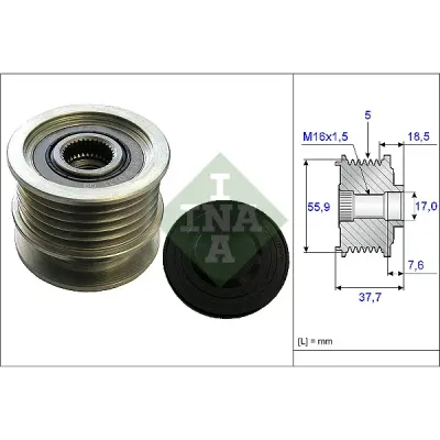 Sistem roata libera, generator INA 535 0169 10