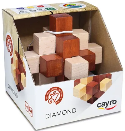 Cayro Puzzle Logic din lemn - Diamant