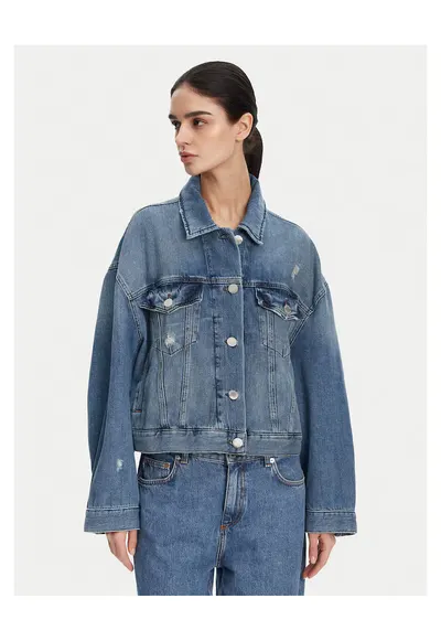 Geaca de blugi dama albastru - denim