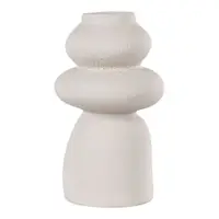 Vază crem din gresie (înălțime 26,5 cm) – House Nordic
