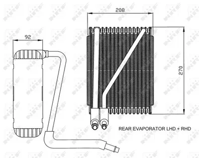 Evaporizator aer conditionat FORD GALAXY; SEAT ALHAMBRA; VW SHARAN 1.8-2.8 intre 1995-2010