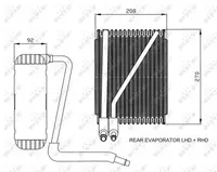 Evaporizator aer conditionat FORD GALAXY; SEAT ALHAMBRA; VW SHARAN 1.8-2.8 intre 1995-2010