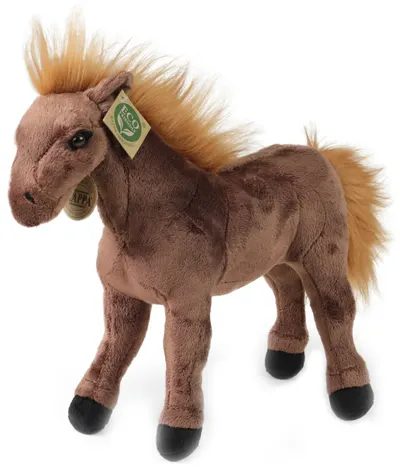 Jucărie de pluș Rappa Eco Friends - Wild Brown Horse, 29 cm