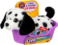 Jucărie de pluș interactivă Moose Little Live Pets - Really Real Puppy, Pepper Dalmațianul