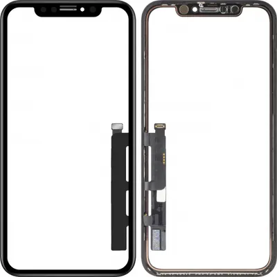 Touchscreen Forward Guard OCA pentru Apple iPhone XR, Versiune IC, Negru