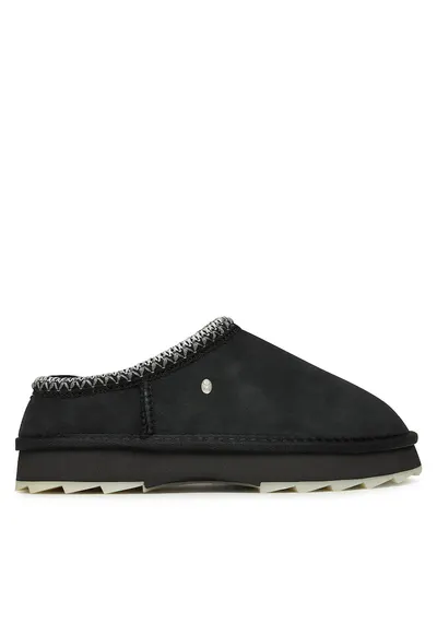 Ghete dama - Blak Black Sharky Scuff - piele naturala - negru