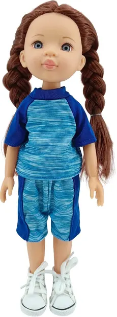 Păpuşă Moni Toys - Pretty Doll, într-o echipă sportivă, 33 cm