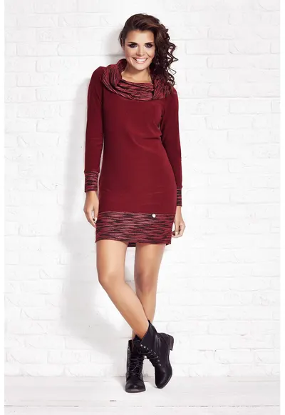 Rochie dama Poliester - M026 - Rosu