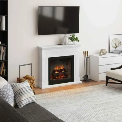 Larsen Pure White semineu electric PowerFlame 2