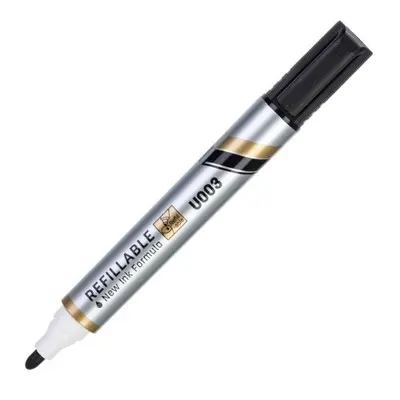 Marker pentru tablă albă Deli Mate - EU00330, reîncărcabil, negru