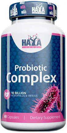 Probiotic Complex 10 Billion Acidophilus & Bifidus, 60 capsule, Haya Labs