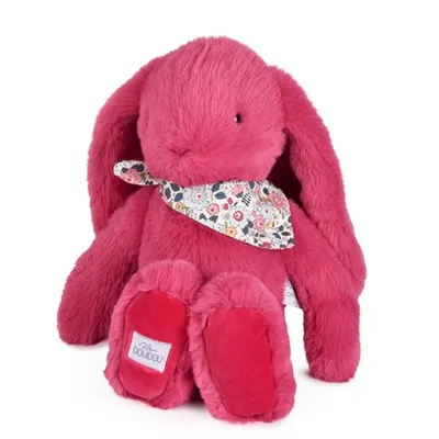 Iepuras Doudou - jucarie de plus, 35 cm, fucsia