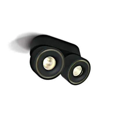 Onda X-2 2x8W, 2x600lm, 3000K, 230V, IP20, 25°, negru