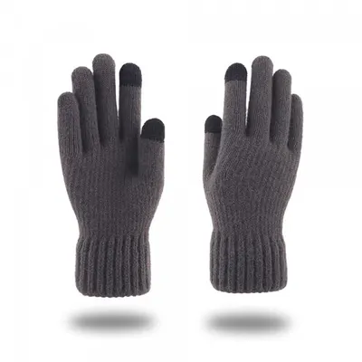 Manusi De Iarna Tactile Unisex Techsuit ST0012, Marime 22cm, Gri