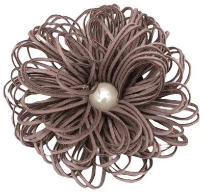Flori pentru decorare cu perle Em Art - 6.5 cm, violet (2 buc.)