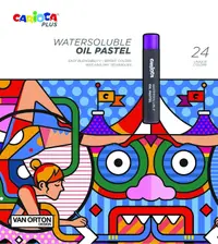 Pasteluri pe baza de ulei Carioca Plus - Van Orton, 24 culori