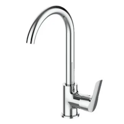 Baterie pentru Lavoar, Inox, Argintiu