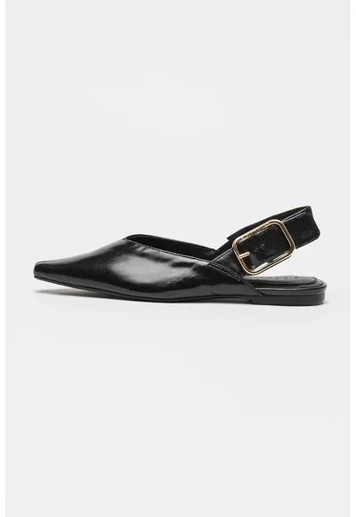 Pantofi slingback de piele Shay - Negru